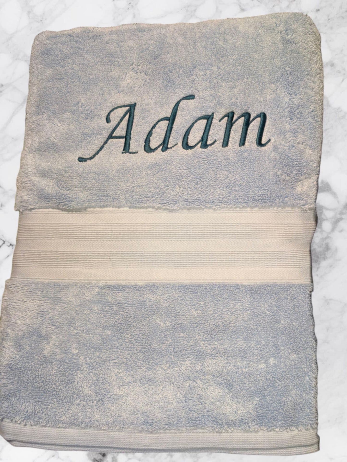 Personalised Embroidered Towels β Made to Order