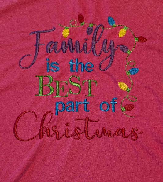 Adult Family is the Best Part of Christmas T-Shirt