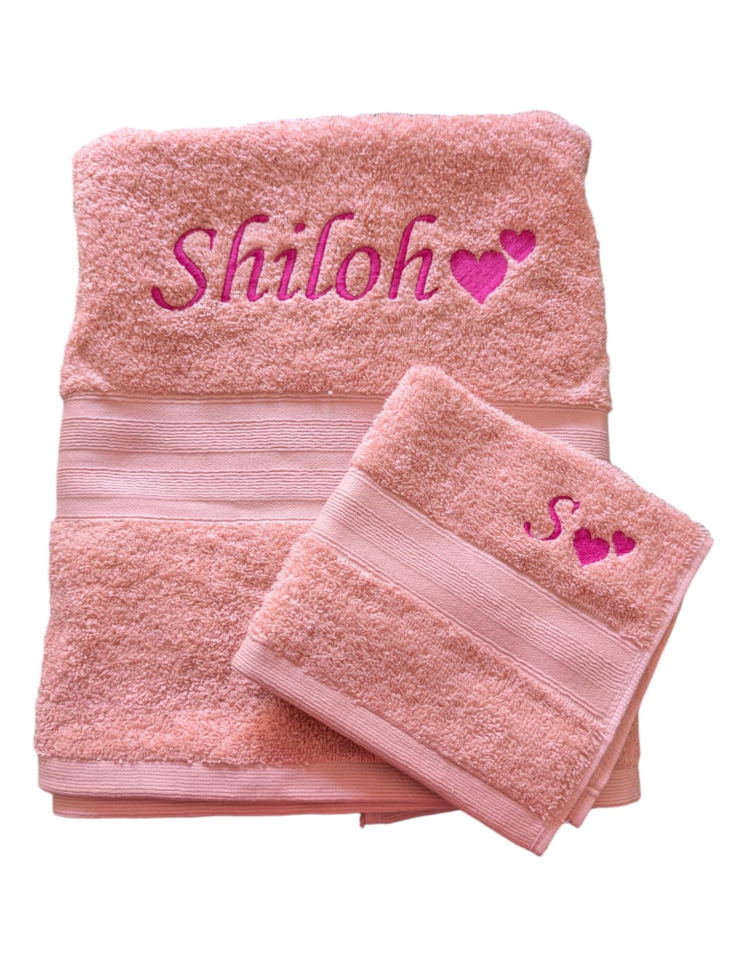 Personalised Embroidered Towels β Made to Order
