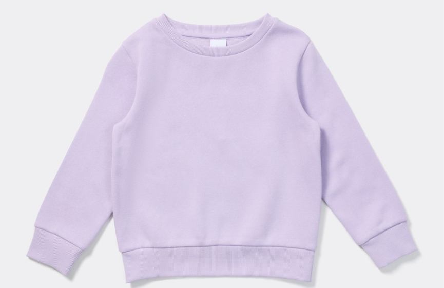 Rainbow Unicorn Embroidered Kids Crewneck