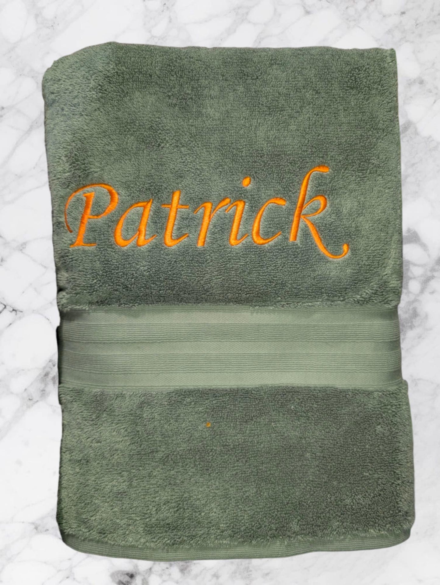 Personalised Embroidered Towels β Made to Order