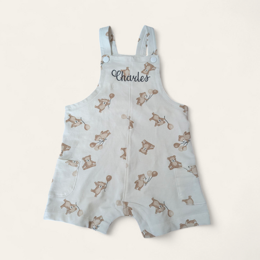 Custom Embroidered Baby Shortalls