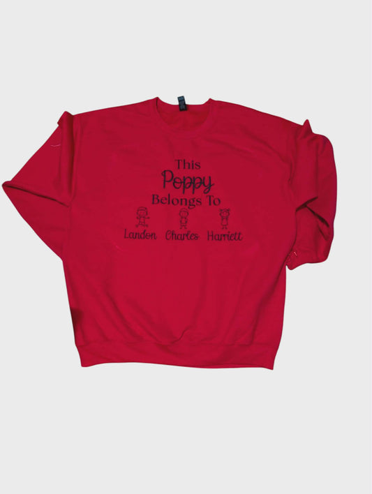 “This Loved One Belongs To” Custom Embroidered Crewneck