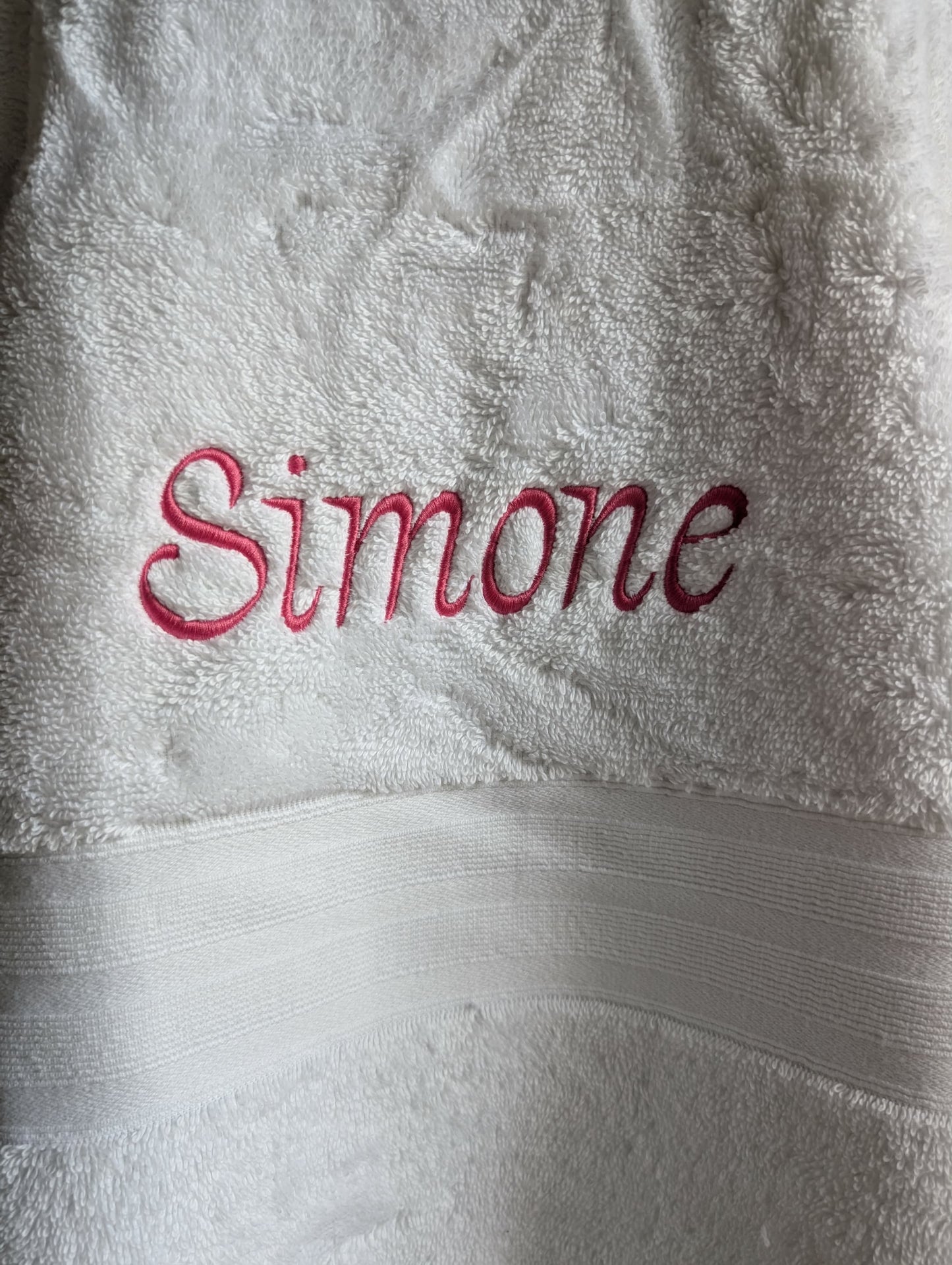 Personalised Embroidered Towels – Made to Order