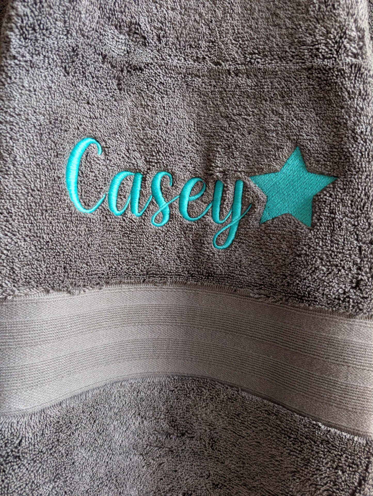 Personalised Embroidered Towels – Made to Order