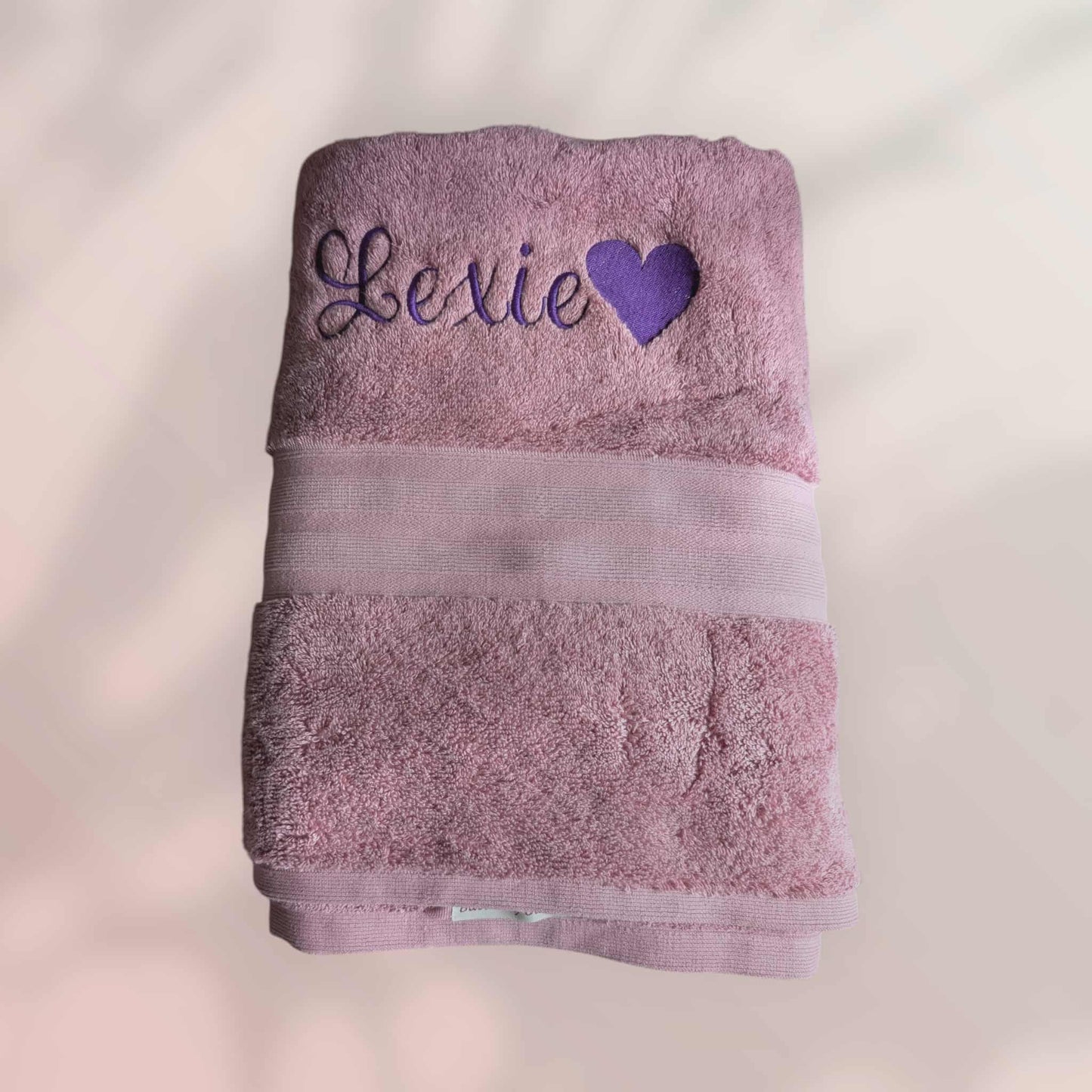 Personalised Embroidered Towels – Made to Order