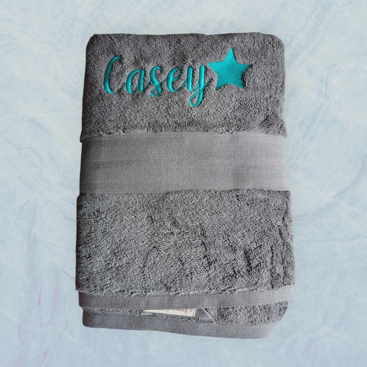 Personalised Embroidered Towels – Made to Order