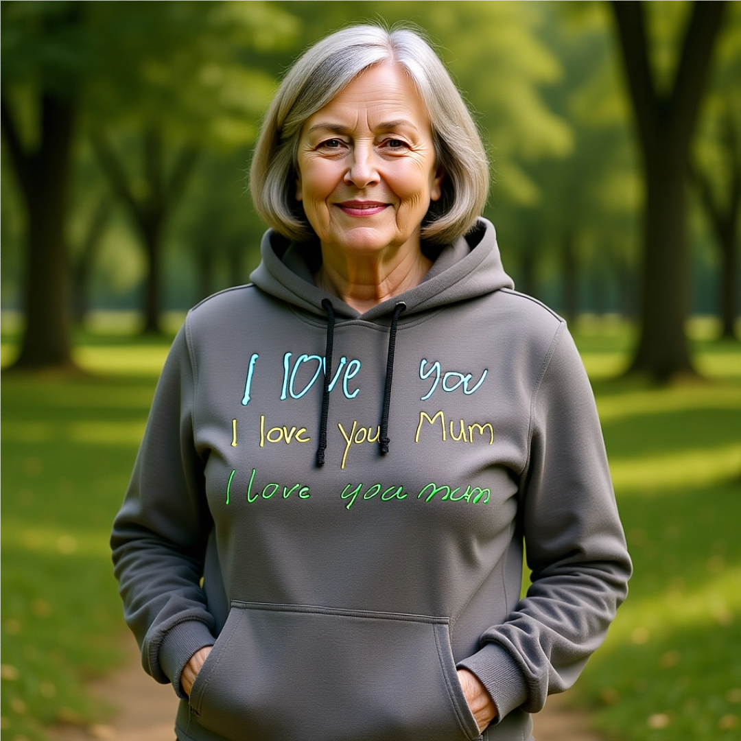 Custom Embroidered Handwriting & Children’s Artwork Hoodie