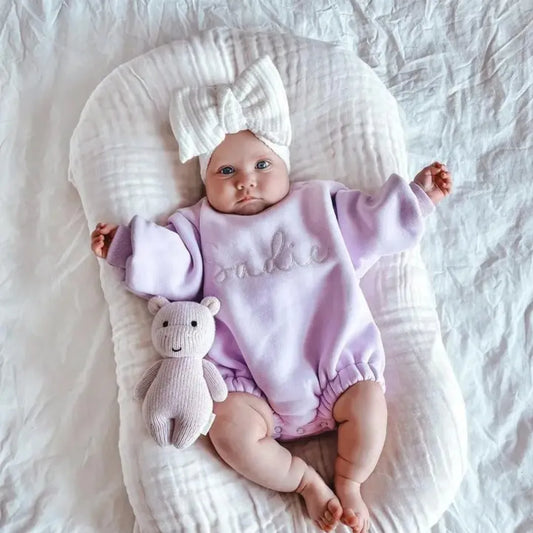 Custom Embroidered Bubble Romper