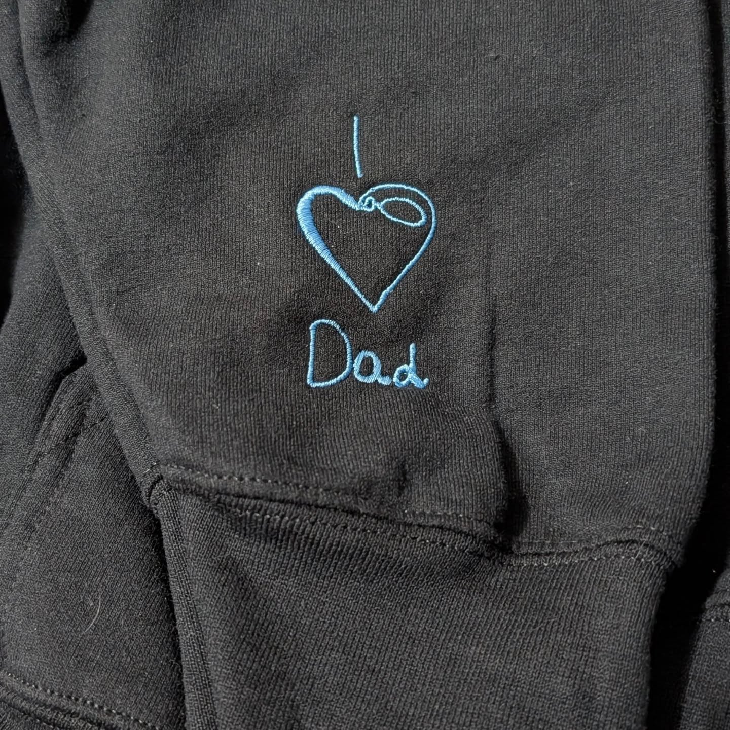 Custom Handwriting & Kids Drawing Embroidered Crewneck