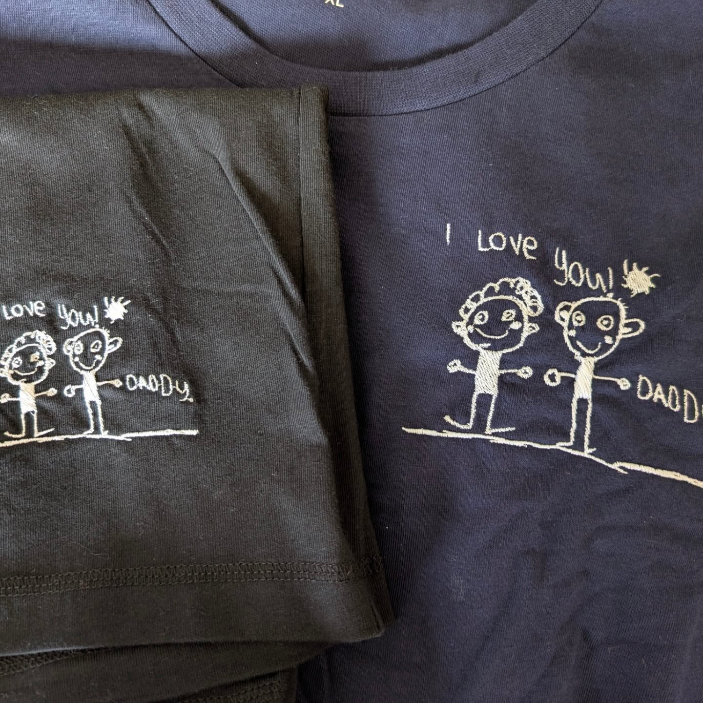 Custom Handwriting & Kids Drawing Embroidered Crewneck