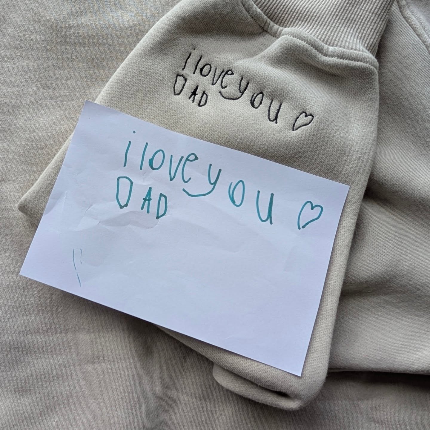 Custom Handwriting & Kids Drawing Embroidered Crewneck