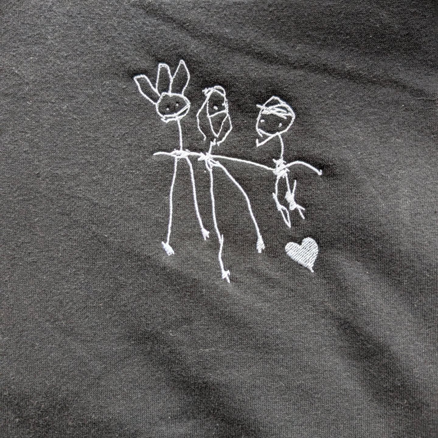 Custom Embroidered Handwriting & Children’s Artwork Hoodie