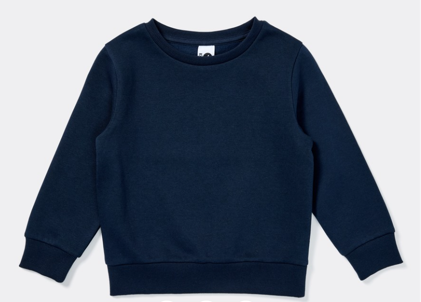 Rainbow Unicorn Embroidered Kids Crewneck