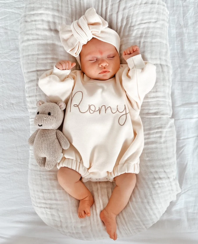 Custom Embroidered Bubble Romper