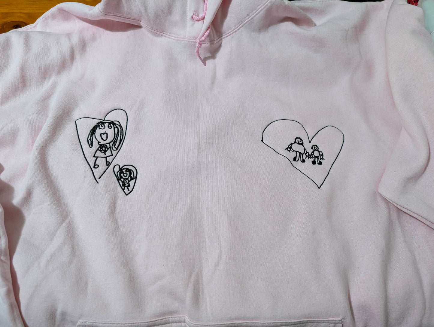 Custom Embroidered Handwriting & Children’s Artwork Hoodie