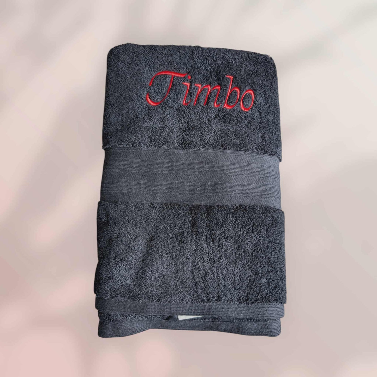 Personalised Embroidered Towels – Made to Order