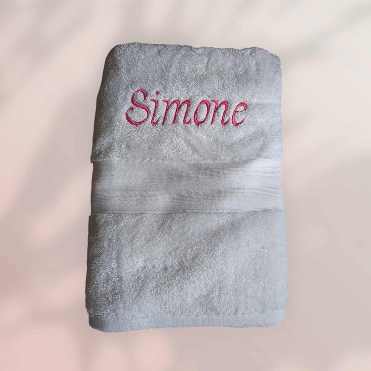 Personalised Embroidered Towels – Made to Order