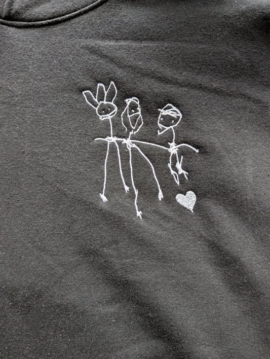 Handwriting or Drawing Crewneck Jumper